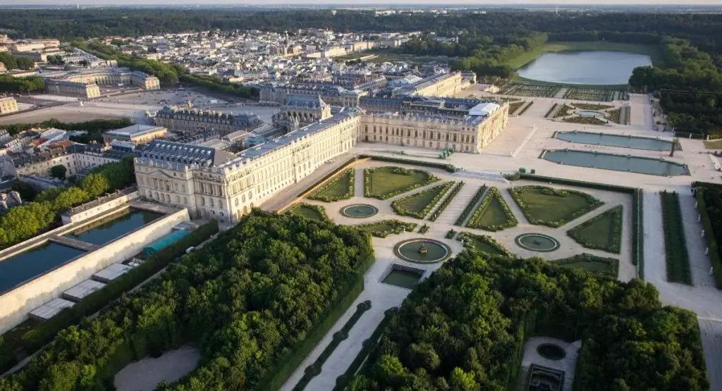 Vue aerienne du domaine de Versailles